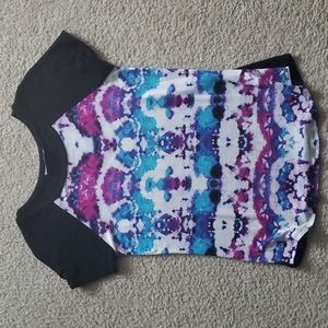 Small Loveappella for Stitch Fix raglan tee with colorful print